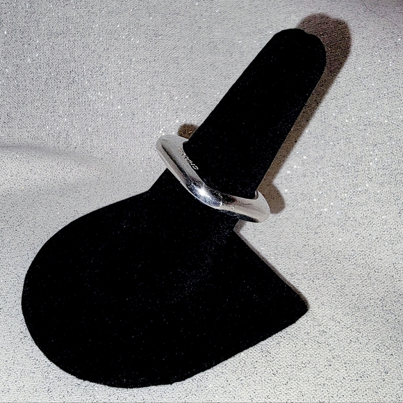 Vintage CHANEL Square Sterling Silver Ring - Picture 4 of 6